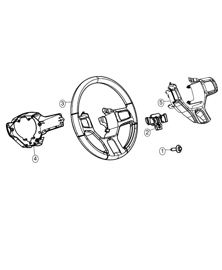 Diagram Steering Wheel Assembly. for your 2023 Ram 3500   