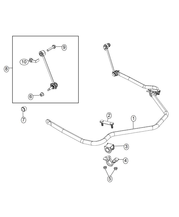 Diagram Stabilizer Bar, Rear. for your 2001 Chrysler 300  M 