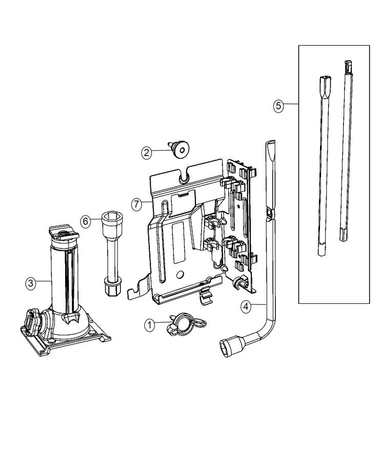 Jack Assembly And Tools. Diagram