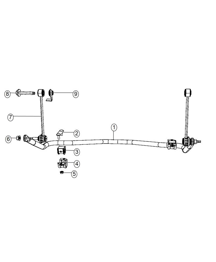 Diagram Stabilizer Bar, Rear. for your 2001 Chrysler 300  M 