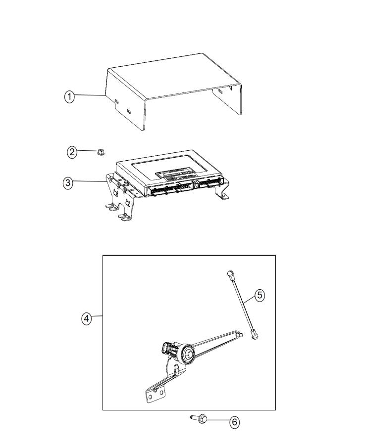 Diagram Air Suspension Module and Sensors. for your 2004 Chrysler 300  M 