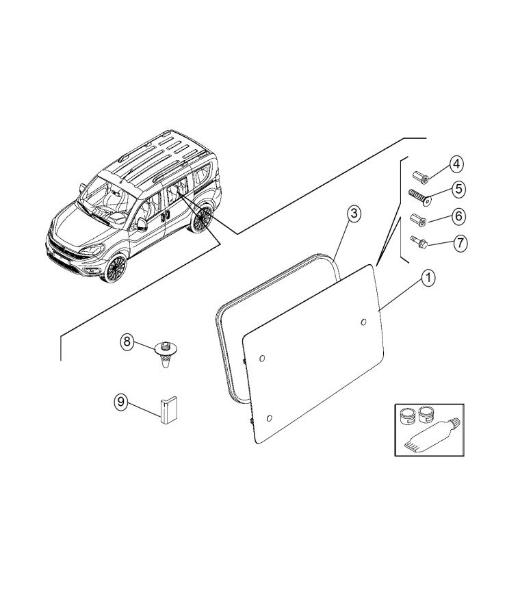 Diagram Rear Side Windows. for your Chrysler 300  M