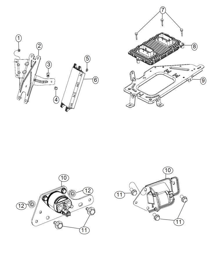 Diagram Modules, Engine Compartment. for your 2003 Chrysler 300  M 