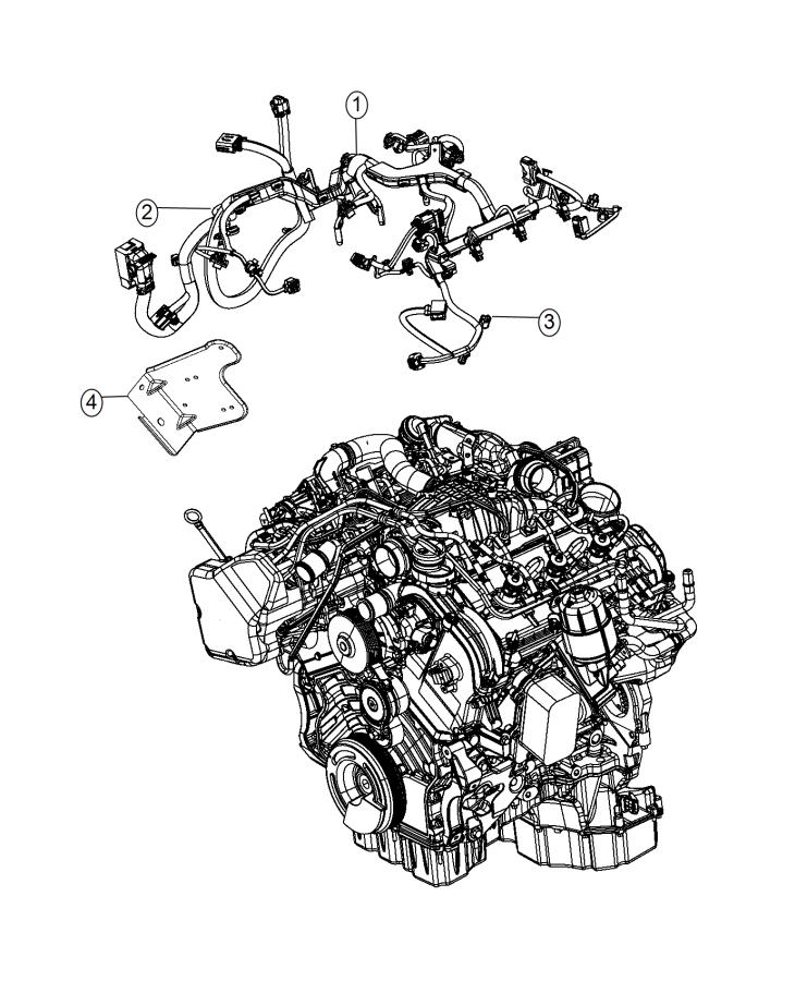 Diagram Wiring Engine and Transmission. for your 2008 Ram 2500   