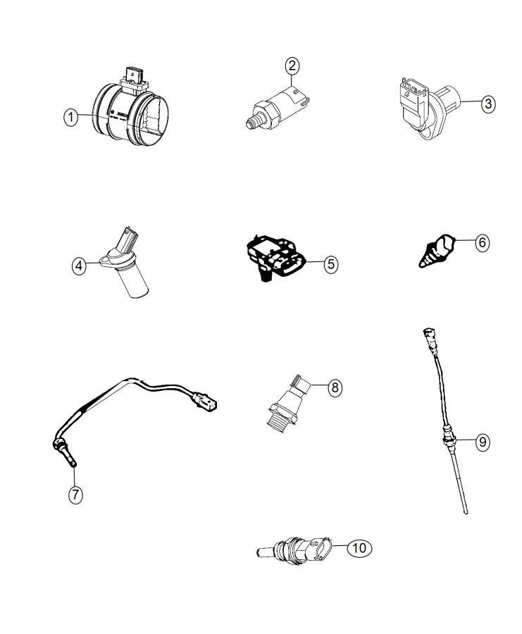 Diagram Sensors, Engine. for your 2006 Dodge Charger   