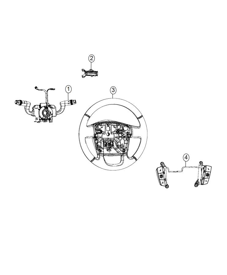 Diagram Switches, Steering Column and Wheel. for your Ram ProMaster  