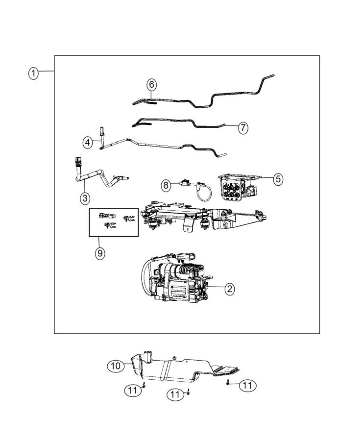 Diagram Compressor Assembly. for your 2015 Ram 1500  SLT CREW CAB 