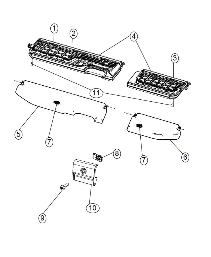 Load Floor, Cargo. Diagram