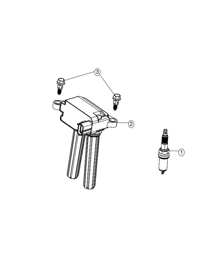 Spark Plugs And Ignition Coil. Diagram