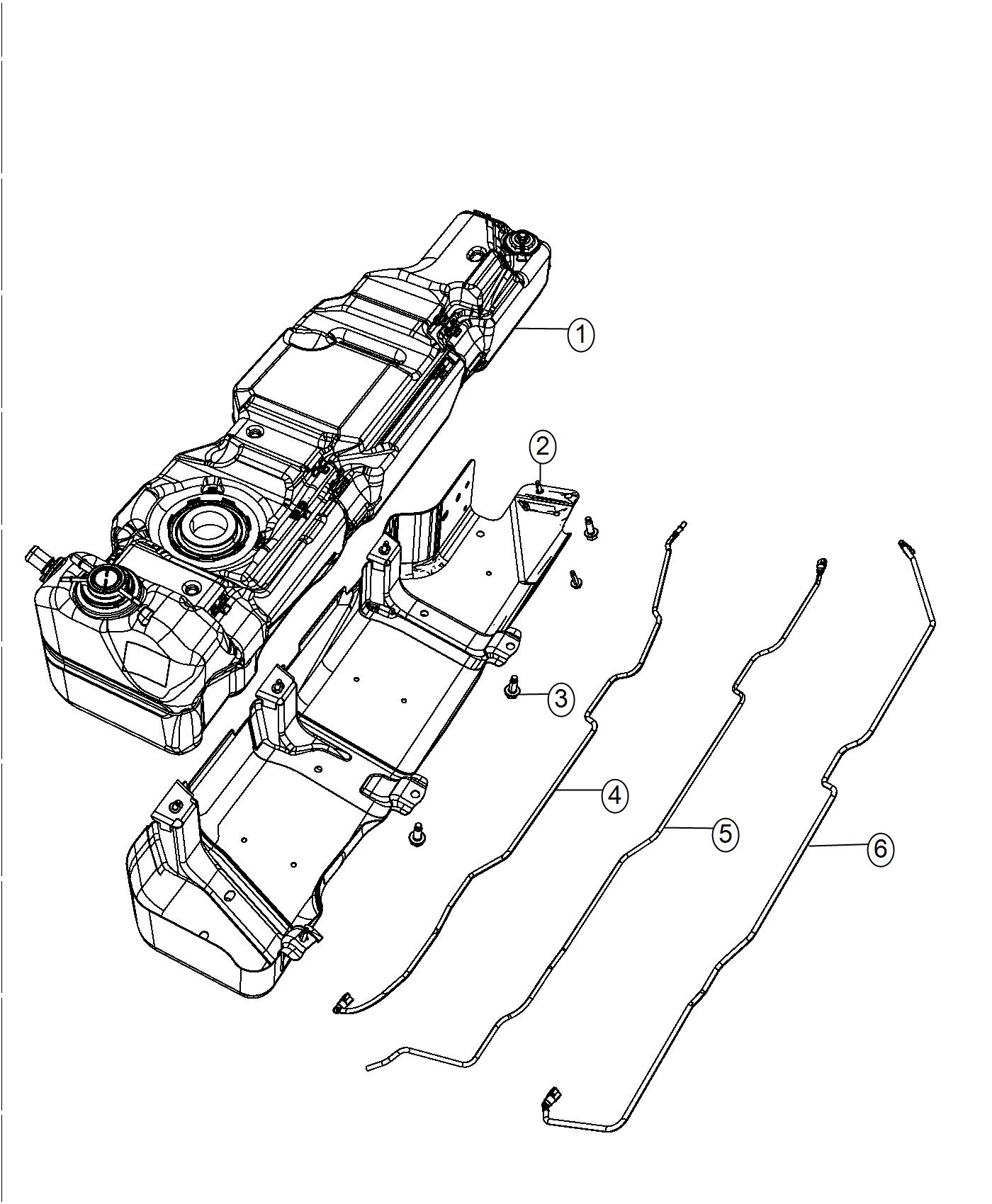 Diagram Fuel Tank. for your 2022 Jeep Renegade   