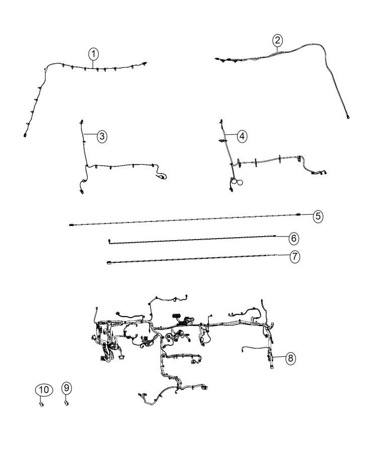 Diagram Wiring, Instrument Panel. for your 2021 Ram 1500  Tradesman Crew Cab 