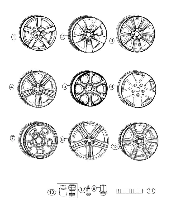 Wheels and Hardware. Diagram