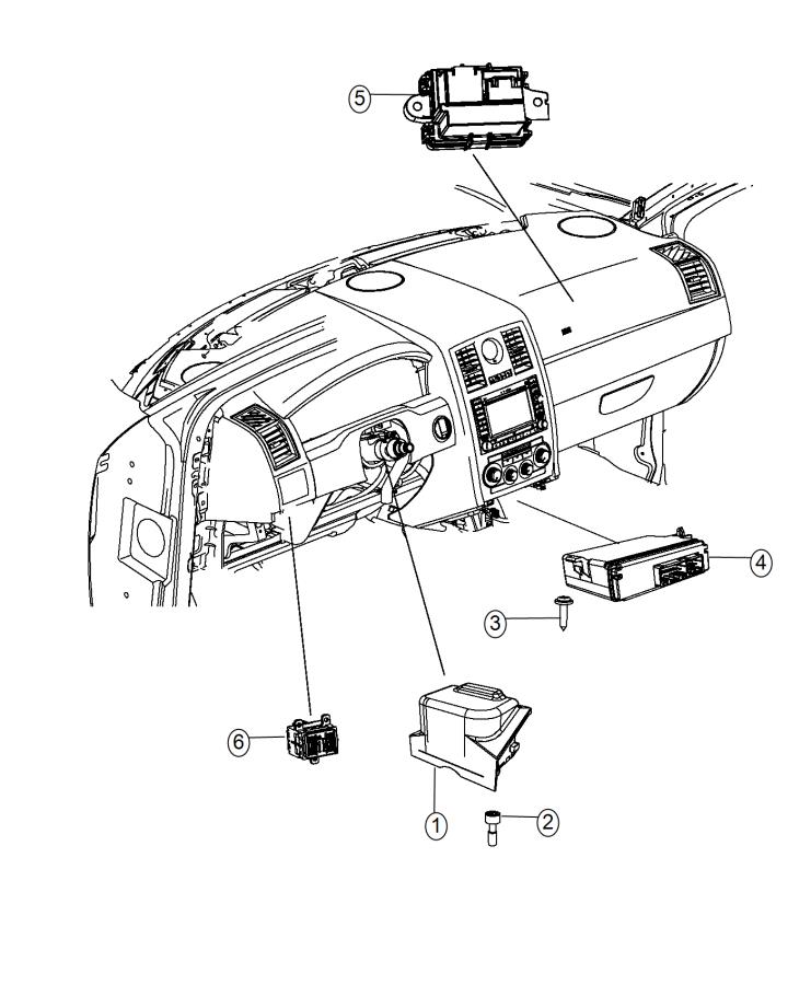 Diagram Modules Instrument Panel. for your 2008 Chrysler 300   