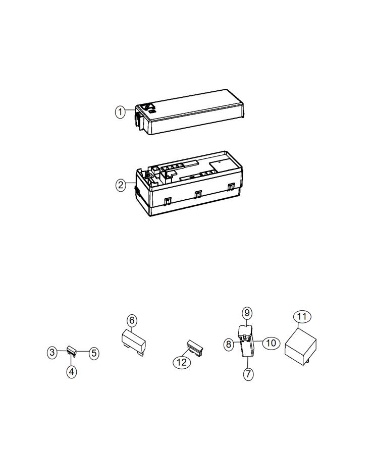 Diagram Power Distribution Center, Rear. for your 2002 Chrysler 300  M 