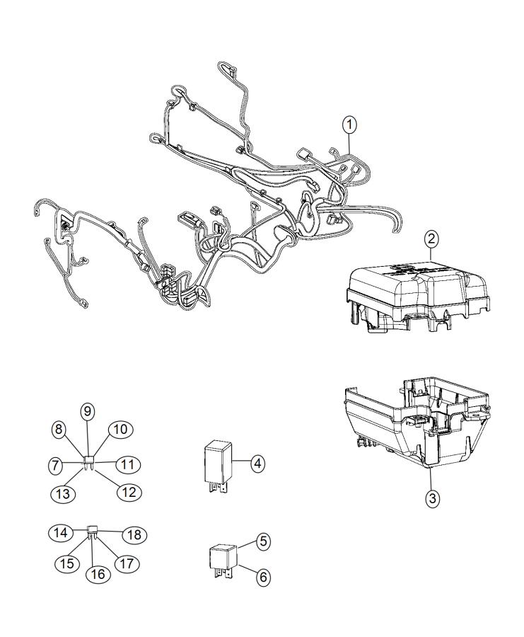 Diagram Wiring, Front End. for your Fiat