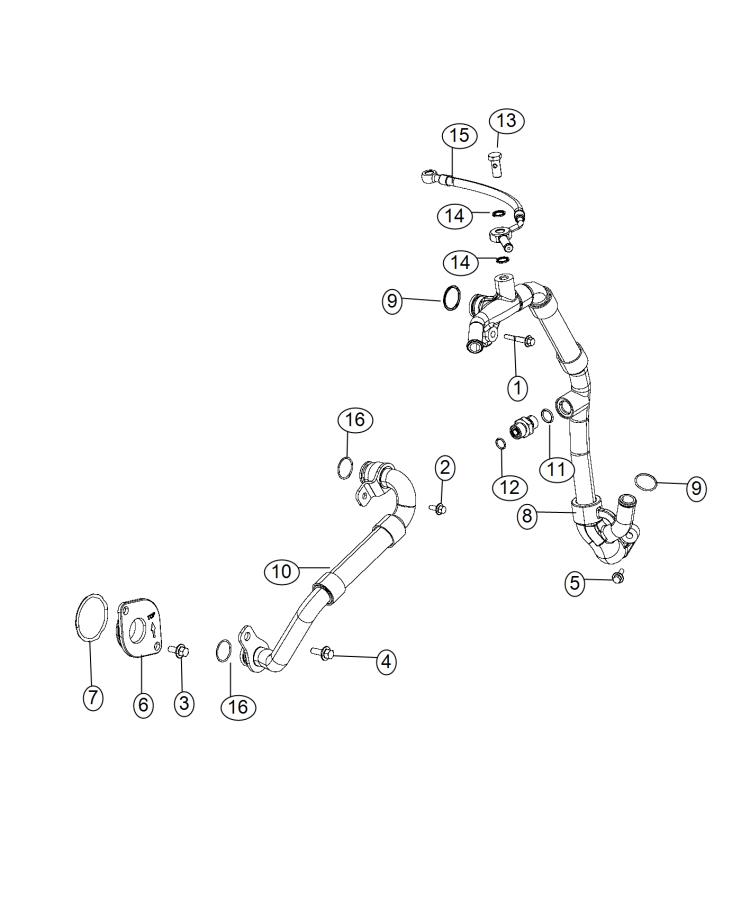 EGR Cooling System. Diagram