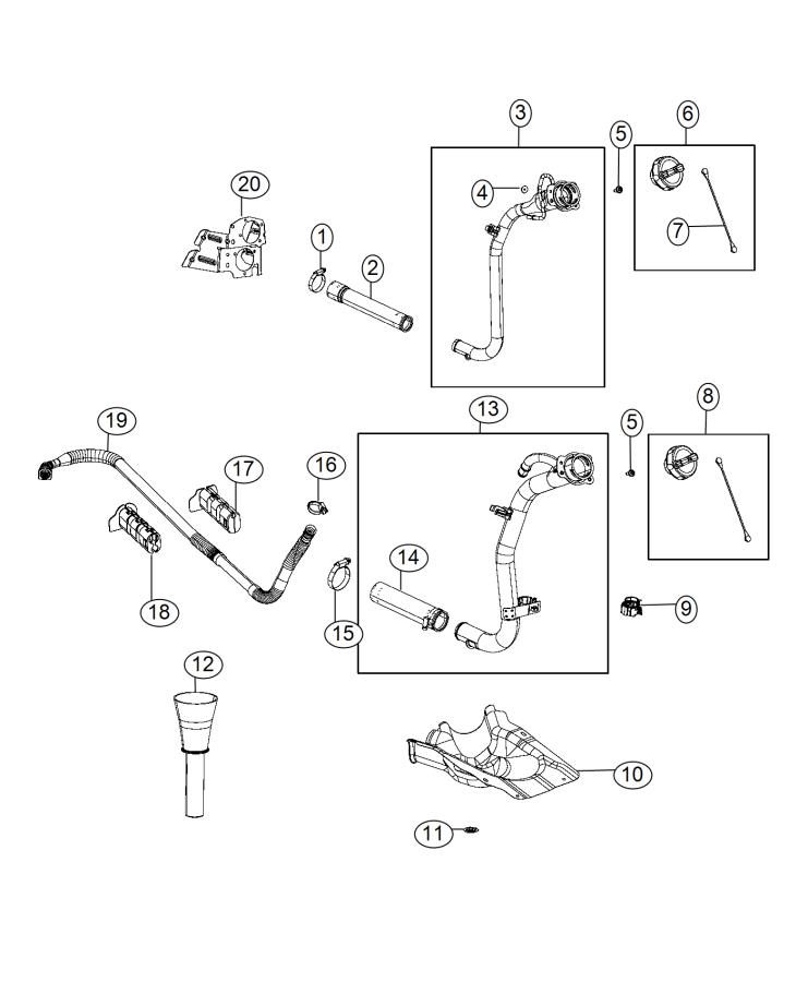 Diagram Fuel Tank Filler Tube. for your 2003 Chrysler 300  M 