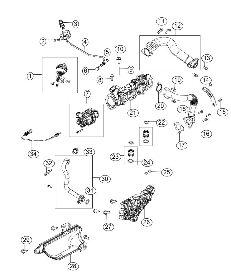 Diagram EGR Valve. for your Chrysler