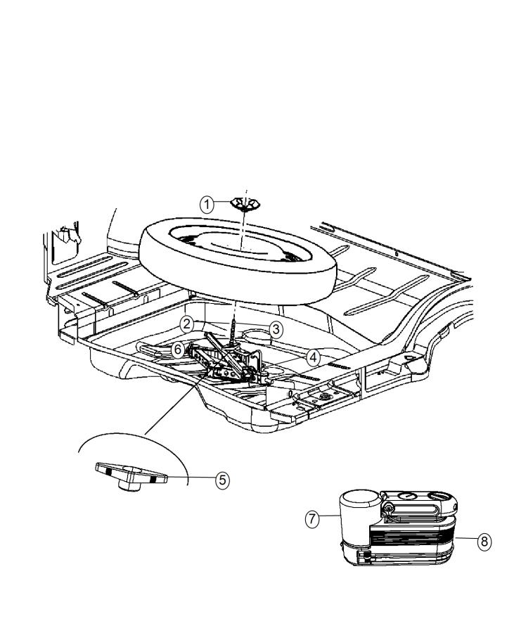 Diagram Jack Assembly And Tools. for your Dodge Charger  