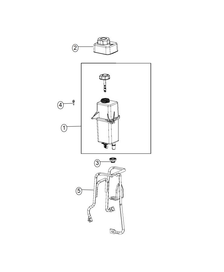 Diagram Power Steering Reservoir. for your 1999 Chrysler 300  M 