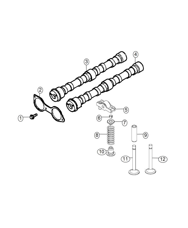 Diagram Camshaft And Valvetrain 3.0L Diesel [3.0L I4 ECO DIESEL ENGINE]. for your 2004 Chrysler 300  M 