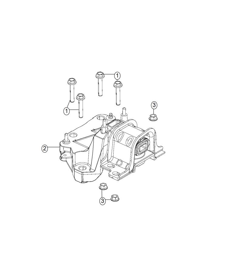 Engine Mounting Left Side 3.0L Diesel [3.0L I4 ECO DIESEL ENGINE]. Diagram