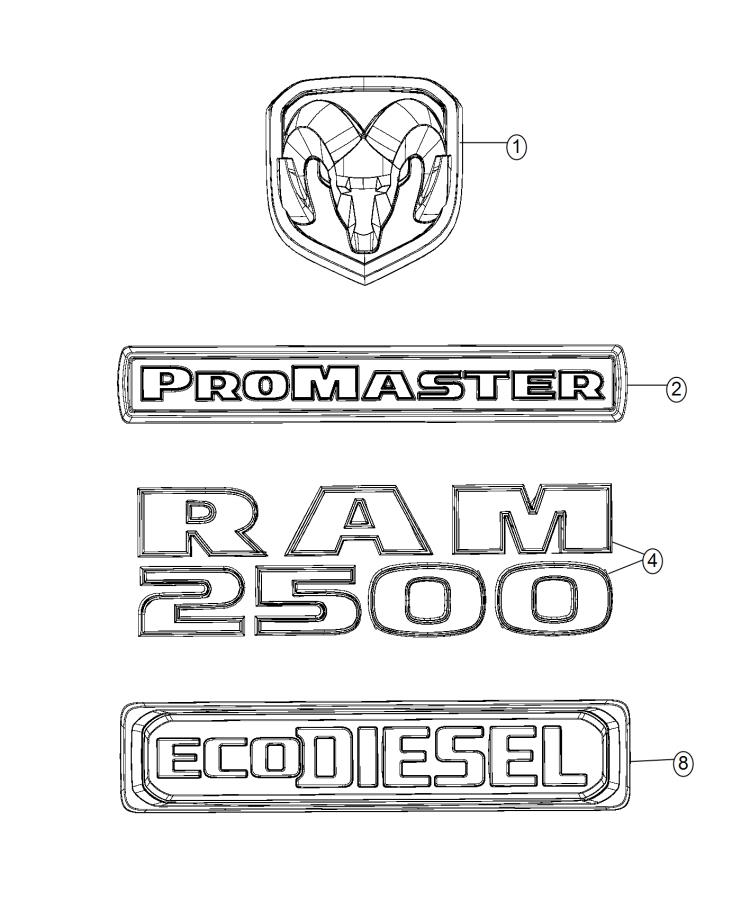 Diagram Nameplates. for your Chrysler 300  M