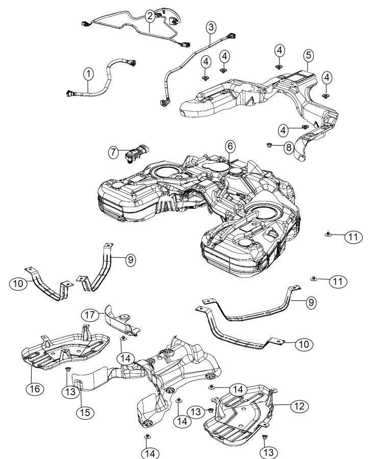 Diagram Fuel Tank. for your Dodge