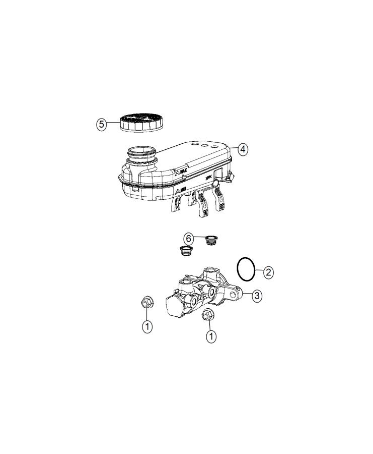 Diagram Master Cylinder. for your 2000 Chrysler 300  M 