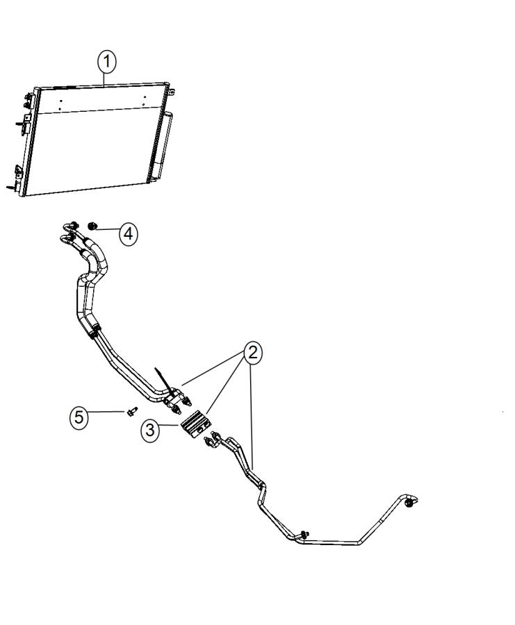 Diagram Transmission Cooler and Lines. for your Dodge Charger  