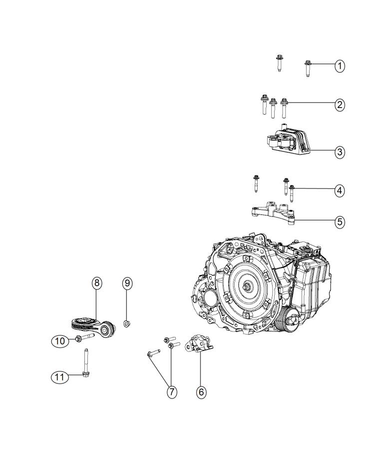 Diagram Mounting Support. for your 2003 Chrysler 300  M 