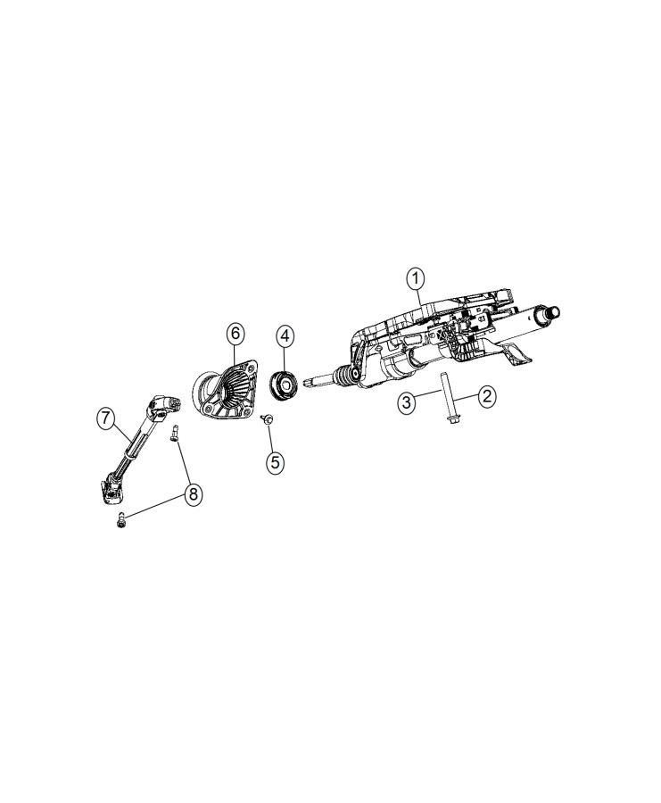 Diagram Steering Column. for your 2018 Jeep Grand Cherokee   