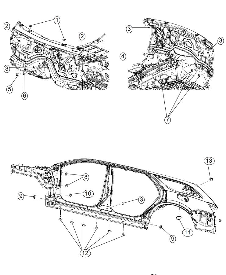 Body Plugs and Exhauster. Diagram