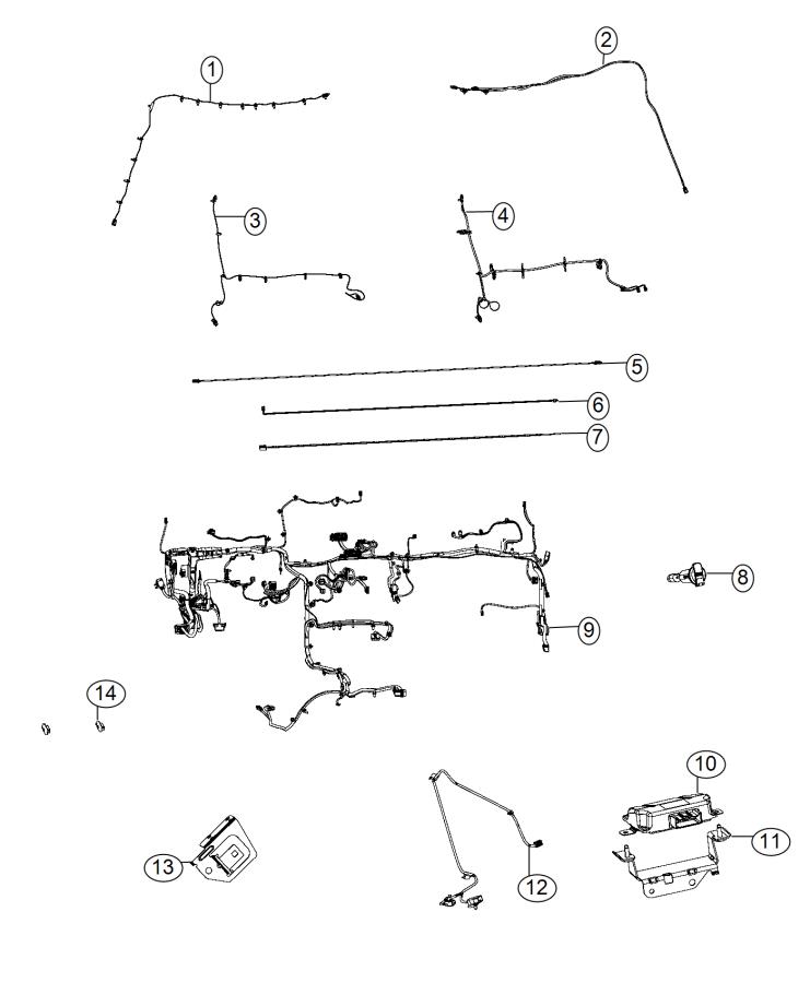 Diagram Wiring, Instrument Panel. for your Chrysler Voyager  