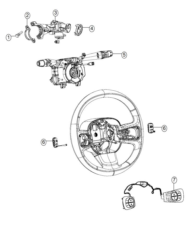 Switch, Steering Wheel and Column. Diagram