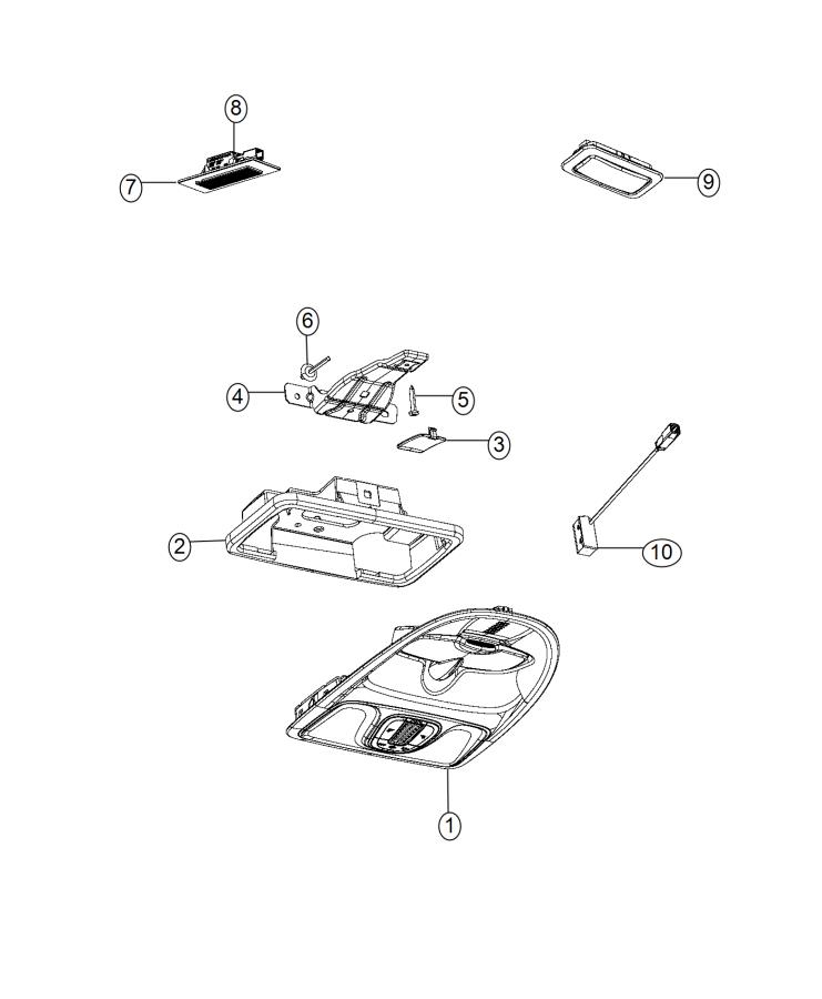 Diagram Lamp, Interior. for your 2001 Chrysler 300  M 