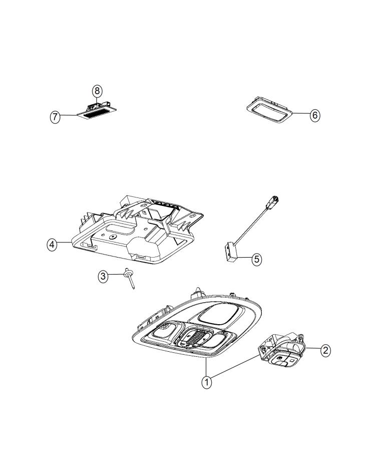 Diagram Lamp, Interior. for your Fiat 500L  