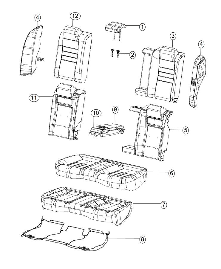 Diagram Rear Seat - Split - Trim Code [C5]. for your Chrysler