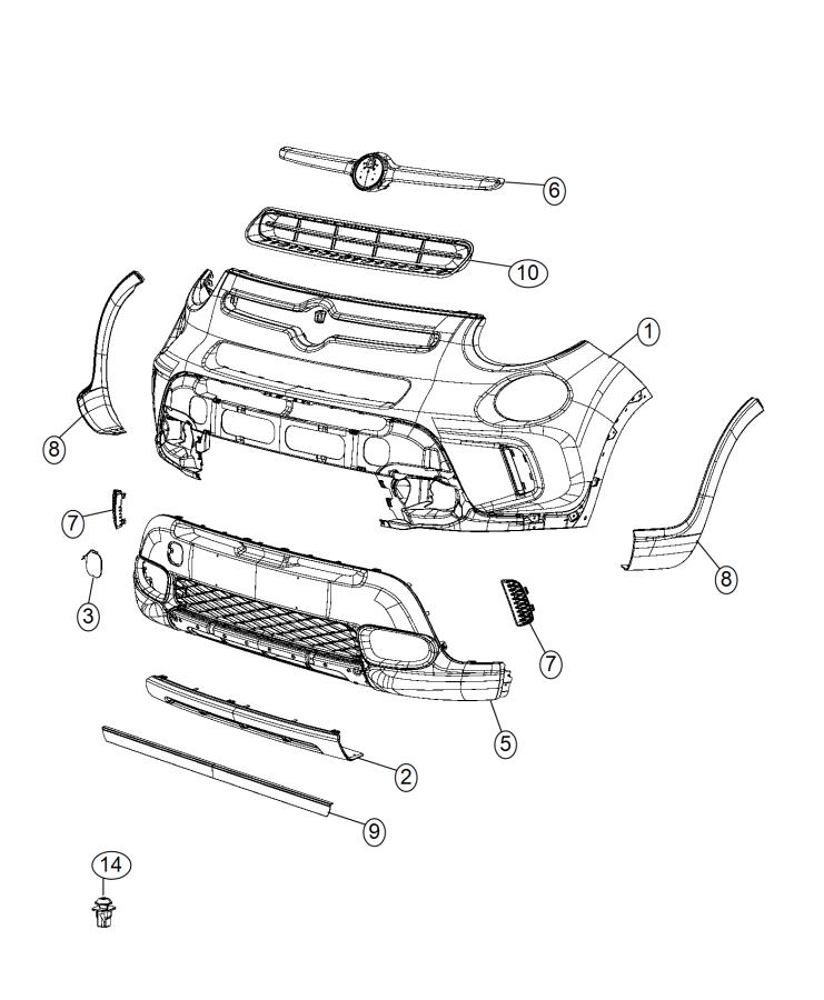 Fascia, Front Trekking. Diagram