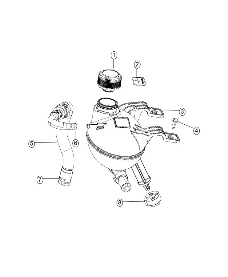 Diagram Coolant Recovery Bottle. for your Chrysler 300  M