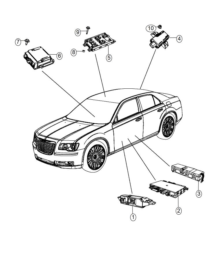 Diagram Modules, Body. for your 2003 Chrysler 300 M  