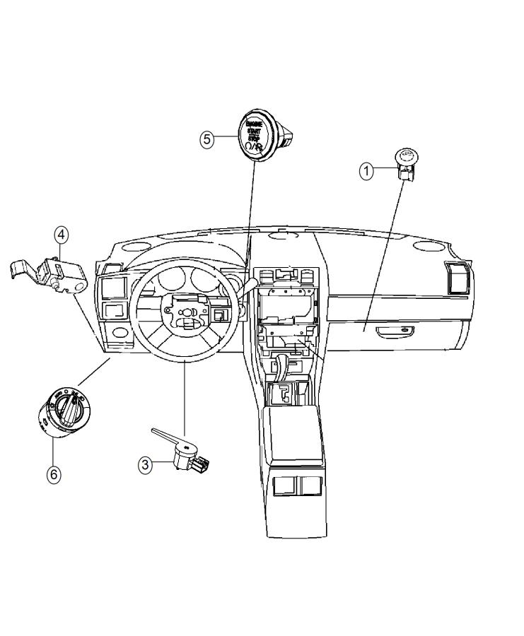 Diagram Switches, Instrument Panel. for your 2012 Dodge Avenger   