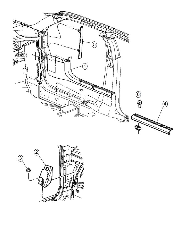 Diagram Cowl Side Panel and Scuff Plates. for your 2007 Chrysler 300   