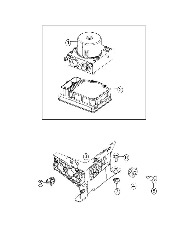 Diagram Hydraulic Control Unit. for your 1999 Chrysler 300  M 