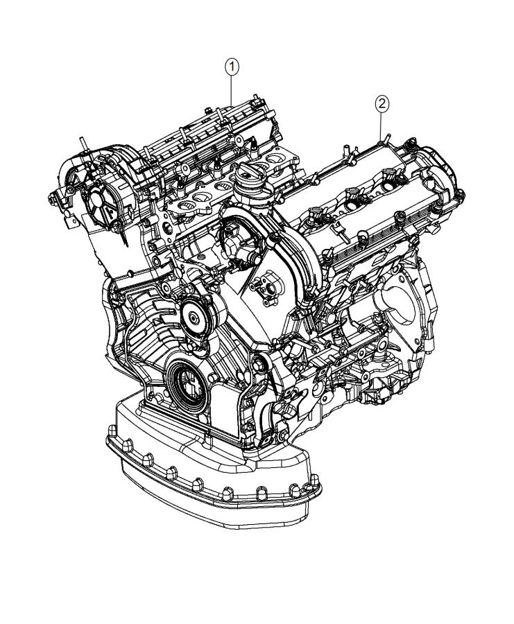 Diagram Engine Assembly And Service Long Block 3.0L Diesel [3.0L V6 Turbo Diesel Engine]. for your 2015 Jeep Grand Cherokee   