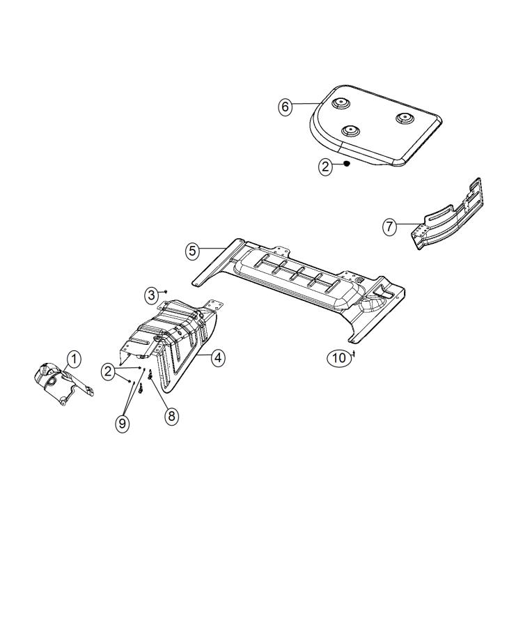 Diagram Exhaust System Heat Shields. for your Chrysler 300  M