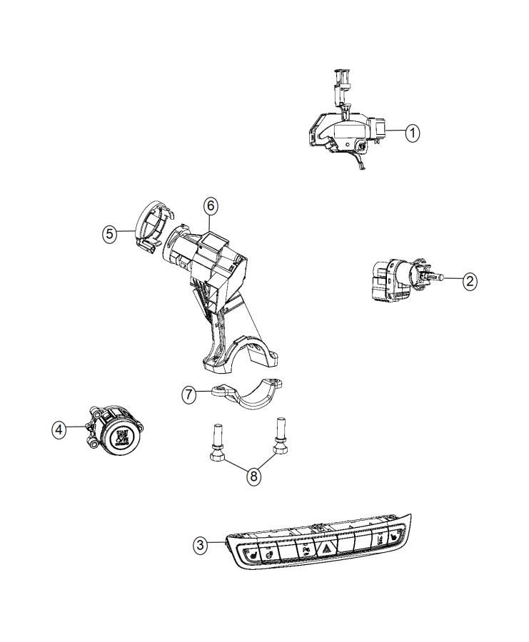 Switches, Instrument Panel. Diagram