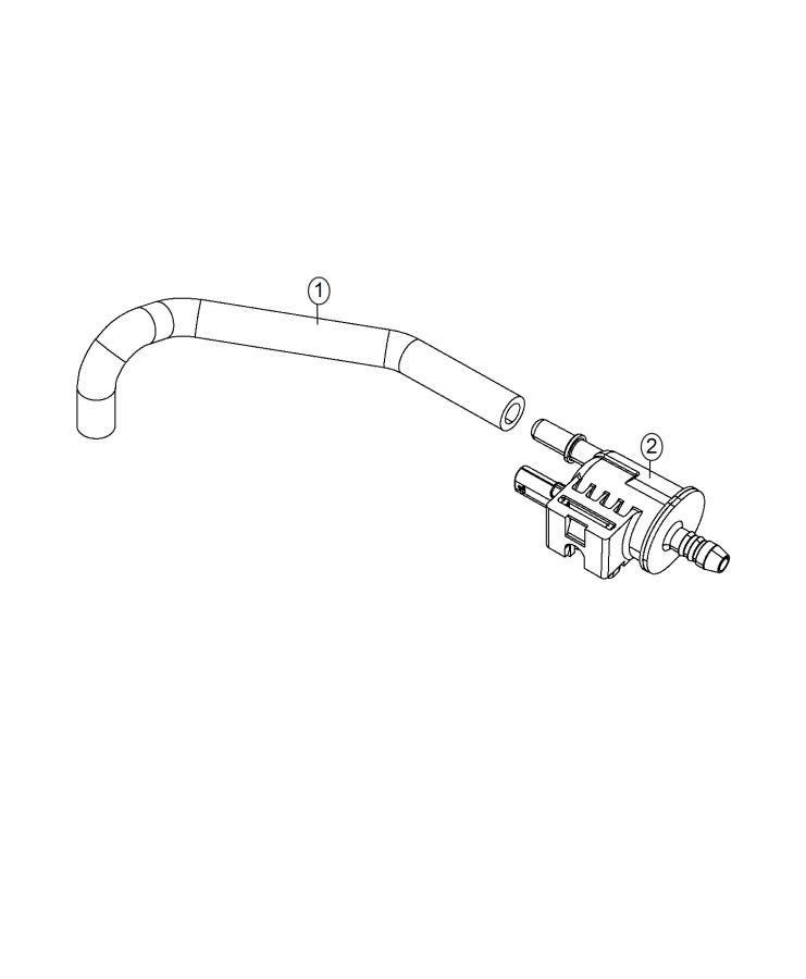 Diagram Emission Control Vacuum Harness. for your Jeep Renegade  