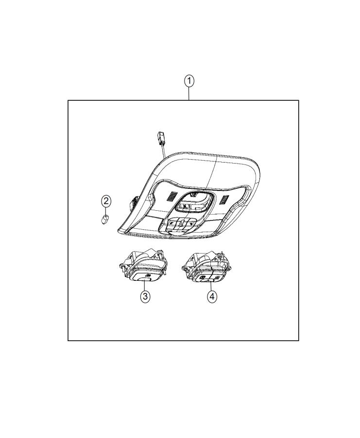 Diagram Overhead Consoles. for your Jeep