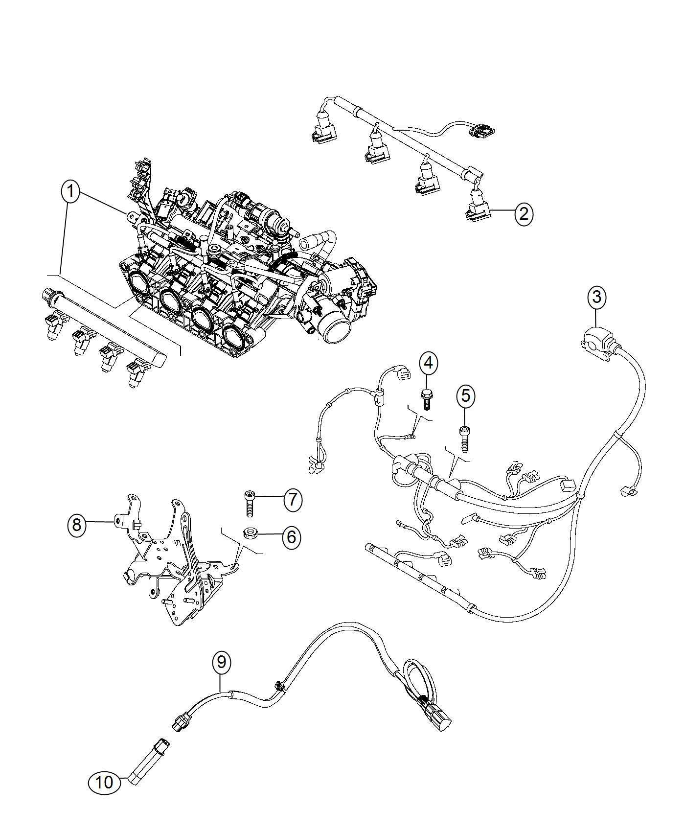 Diagram Wiring, Engine. for your Jeep Renegade  